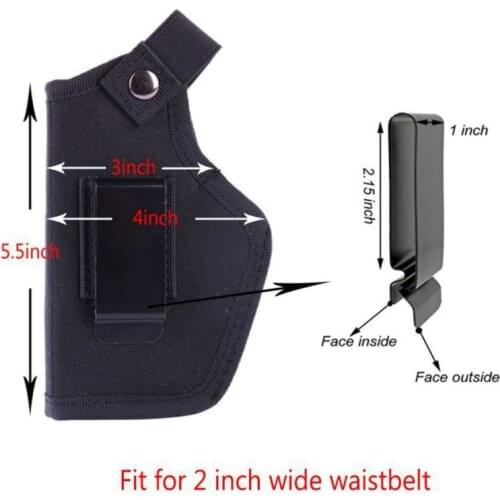 IWB OWB Concealed Carry Holster Belt Metal Clip for Right and Left Hand Draw 03KA