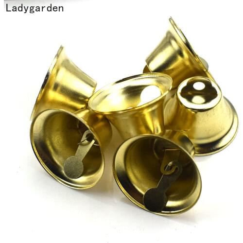30PCS Jingle Bells DIY Handmade Jewelry Accessories Home Party Wedding Decoration Christmas Bells Tree Ornaments 20/30/45MM