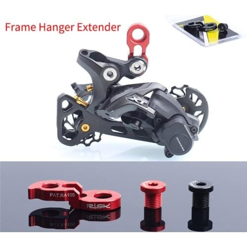 Risk Mountain Road Bicycle Bike Frame Rear Derailleur Link Hanger Extender Extension For Cassette Gear Tail Hook Extender Supply