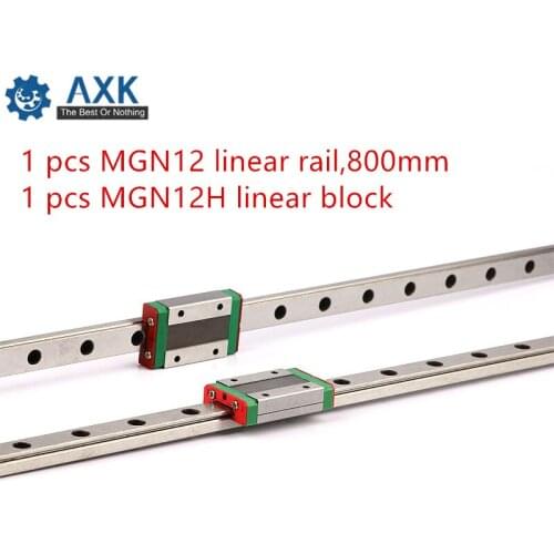 Linear Carriage Rail 3d Printer Part Guide Kossel For 12mm 800mm Mgn12 Set Cnc A Axis Mini Mgn12h Long Axk 55cm X 5cm (21.65in