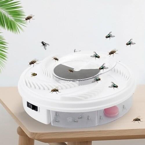 1PCS Electric Fly Trap Device with Trapping Food Electric Flycatcher Artifact Household Garden Kitchen Accessories