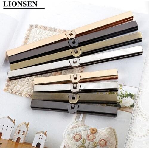 LIONSEN 11.4cm/19cm Long Metal Purse Frame s purse clasp for Wallet Making DIY Bag Handbag Accessories