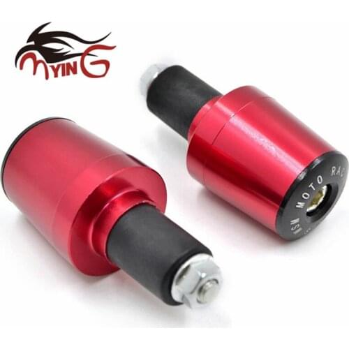 Motorcycle Accessories 7/8'' CNC 22MM Handlebar Grips Handle Bar Cap End Plugs For YAMAHA FZ6 FAZER 2004-2008