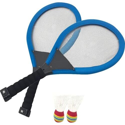 Newly Family Entertainment Outdoor Night Light Training LED Badminton Racket Sets Sport