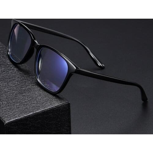 TR90 Computer Glasses Anti-blue Light Weight Square Eyeglasses Anti-blu Ray Optics Prescription Eyewear Frames for Women Men
