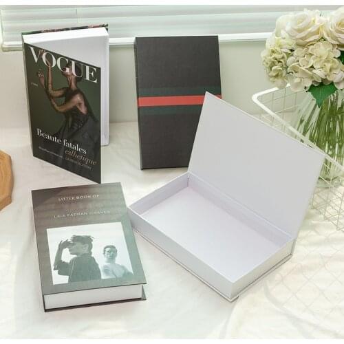 Fake Books Luxury Decorative Book Fashion Book Box Study Room Decorations Accessories Christmas Coffee Shop Fake Book Model