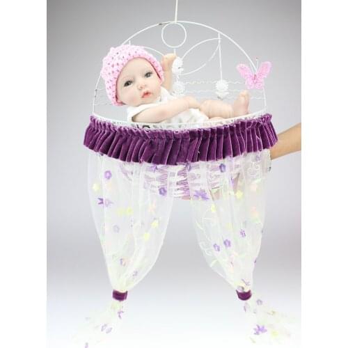 Latest version All silicone baby doll 28 cm The simulation to take a bath baby Reborn dolls With sleeping baby The wedding gift