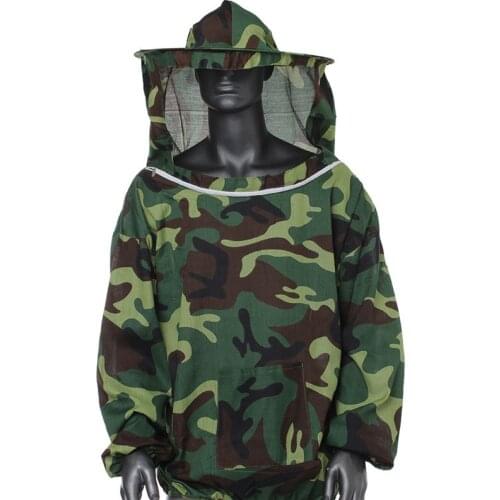 Practical Beekeeping Protective Jacket Smock Suit With Hat Equip SuitKeeping Beekeeper Protective Beekeeping clothes Veil Dress