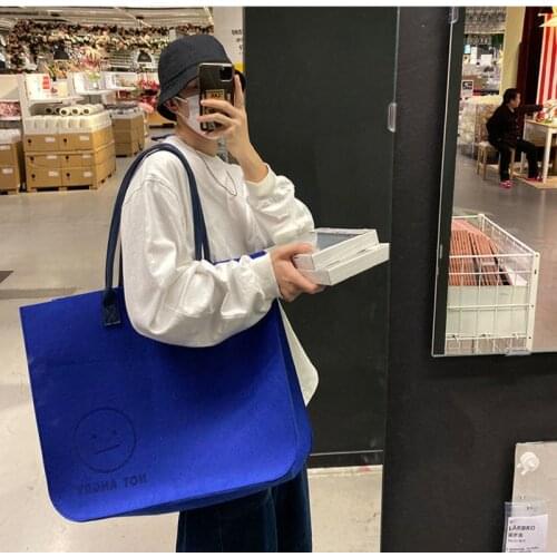 Large Capacity Simple French Pink Small Female Bag Women 2021 Ins Canvas Bag Korean Shoulder Bag Simple Versatile Handbag Bags