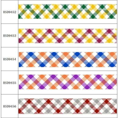 22MM 25MM 38MM 50MM 75mm Printed Pattern on Grosgrain Ribbon for diy ribbon