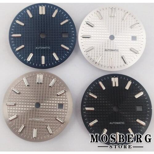 31mm Luminous Watch Dial With Date Window Watches Accessories For ETA 2824 2836 Miyota 8215 8205 821A DG 2813 3804 Movement