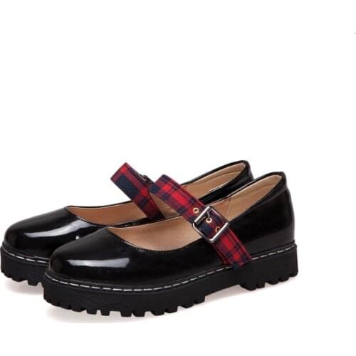 Big Size 9 10 11 12 ladies high heels women shoes woman pumps Round-headed buckle waterproof table single shoe