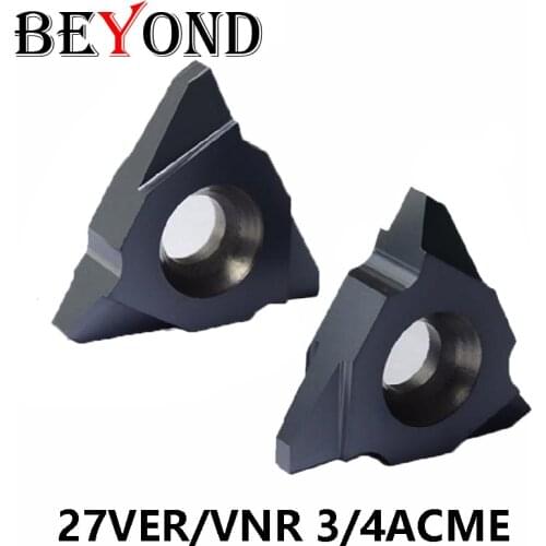 BEYOND 27VER 27VNR 3ACME 4ACME 27 VER VNR 3 4 ACME Threading Carbide Inserts Turning Lathe Cutter Tools CNC Thread Tool