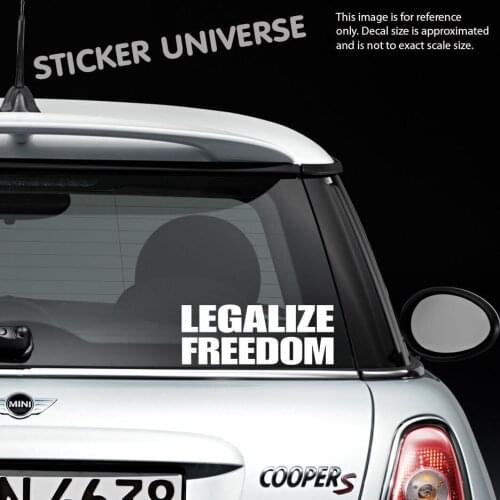 LEGALIZE FREEDOM 3.5"X9" Vinyl Die Cut Decal Sticker Constitution Window sticker