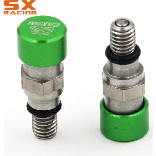Motorcycle CNC M5 0.8MM Deflation Fork Bleeder Air Valve Screw For KAWASAKI KX250 KX500 KX250F KXF250 KX450F KXF450 KLX450R