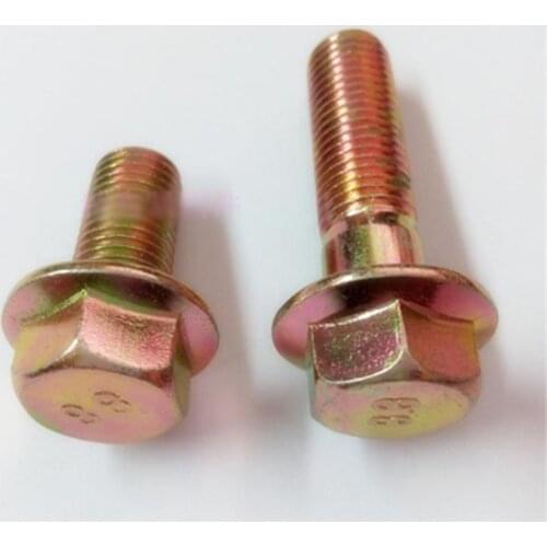 M6 Hex Flange Head Screw Hexagonal Screws Color zinc 8.8 Grade Bolts 8-60mm Length