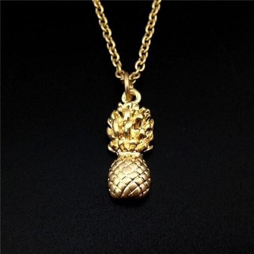 Women Summer Hot Selling short pendant pineapple chocker Chokers necklace high quality