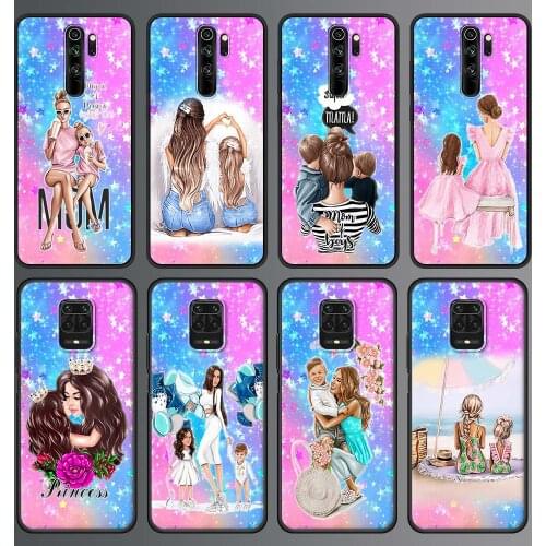 Woman Fashion Girl Super Mom Baby Phone Case For Xiaomi Redmi Note 9S 9 8 10 Pro 8T 9C 9A 8A Soft Smart Back Cover Mobile Bag