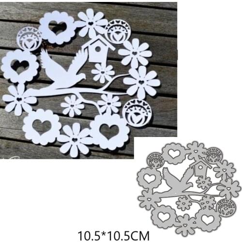 2021Flowers and Birds New Metal Cutting Dies Photo Album and Planner Die Cut Scrapbooking For Crafts Card Making no Stamps