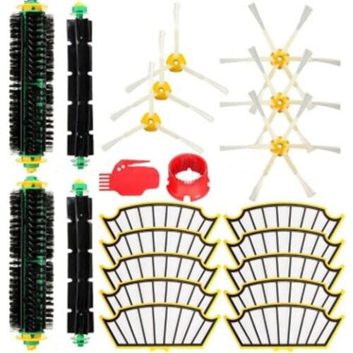 22x Filter Side Brush Kit Vacuum Cleaner Parts For Irobot Roomba 500 527 528 530 532 535 540 562 570 572 580 581 590 Replacement