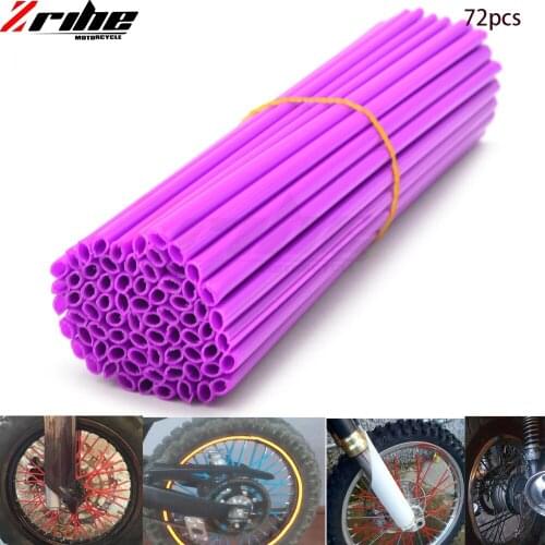 72pc Motorcycle Wheel Rim Spoke Skins Covers Wrap Tubes Decor for EXC 125 200 250 300 350 400 450 500 525 530 125 390