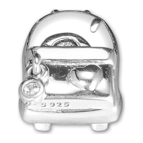 Charms 925 Silver Original Fit Pandora Bracelets Sterling Adventure Bag Charm Beads for diy Women Jewelry