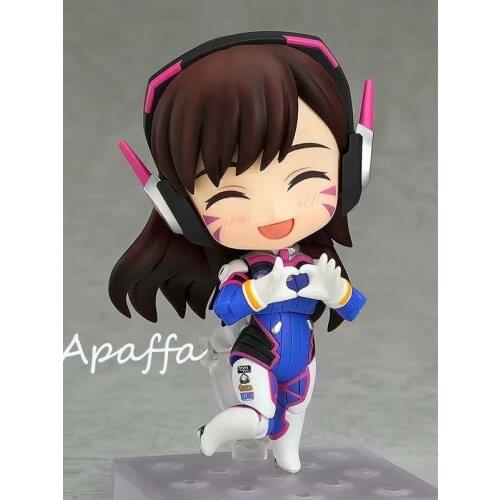 10cm Anime Game Figure Toys Overwatch D.Va 847 Hana Song Q Version PVC Action Figure Toys Collection Model Doll Gift