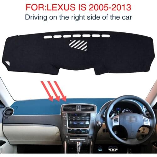 Dash Mat for LEXUS IS250 IS300H IS350D 2005-2013 Accessories Non-Slip Dashmat Black Carpet Car Dashboard Pad Automotive