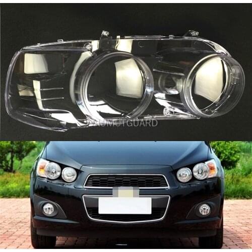 Car Headlamp Lens For Chevrolet Aveo 2011 2012 2013 2014 Car Replacement Lens Auto Shell Cover