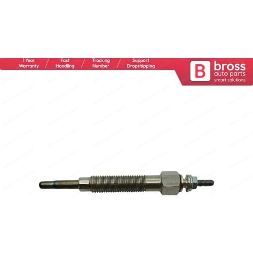 Bross Auto Parts BGP58 1 Piece Heater Glow Plugs GJ55MI, 0100226233 for Nissan Kia Hyundai Mitsubishi 2.3-2.5 D Ship From Turkey