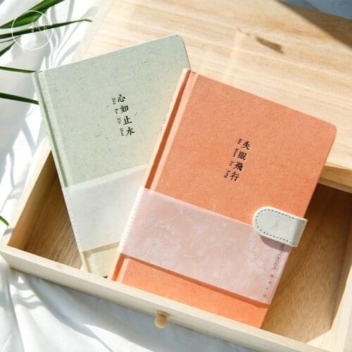 Magnetic Button Hardcover A Paper Series of Creative Fresh Hand Account Students Writing Notepad Notebook