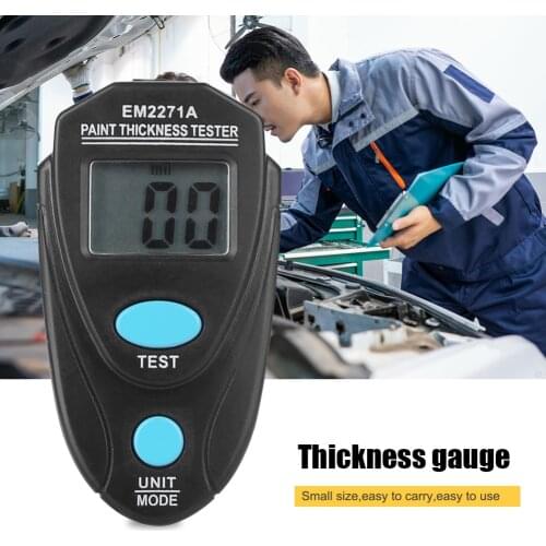 Digital Mini Coating Thickness Gauge Car Paint Thickness Meter Gauge Auto Paint Coating Tester Instrument Fe/NFe 0.1-2mm