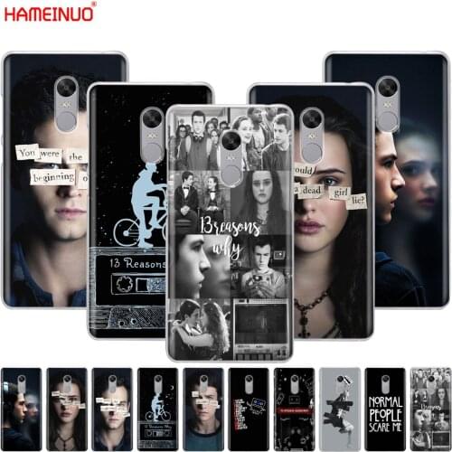 HAMEINUO 13 reasons why Design Newly Arrived Cover phone Case for Xiaomi redmi 5 4 1 1s 2 3 3s pro PLUS redmi note 4 4X 4A 5A