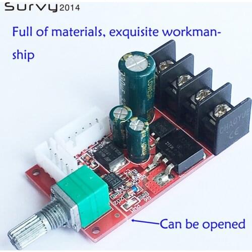 DC Motor Speed Controller Module LED Dimmers Board High-power Motor Governor LED DC Dimmer Module Speed SwitchDC 10V-50V 15A
