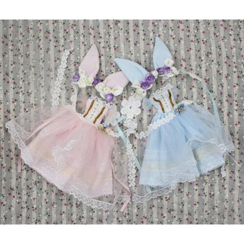 Blyth ICY doll DBS BJD Princess dress Two color for choosing,Hair decoration,Veil Super princess style dressing