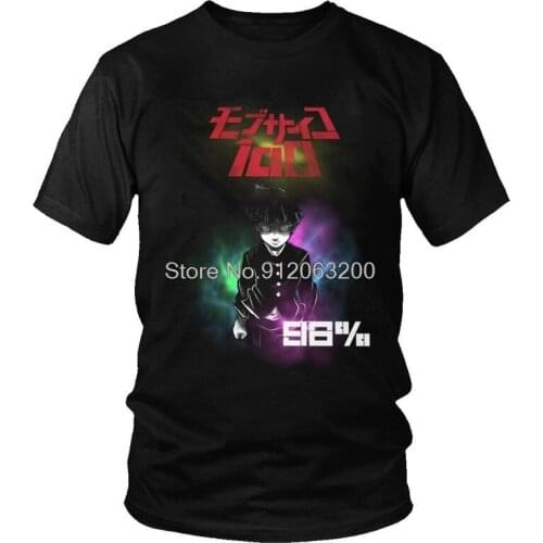 Tvoe Male Cool Mob Psycho 100 T-Shirt Funny Tobio Kageyama Tshirt Short Sleeve Unique T Shirt Homme Cotton Tee Gift Idea