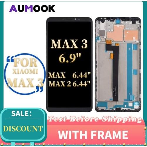 ORIGINAL For XIAOMI Mi Max 3 LCD Touch Screen with Frame Digitizer Assembly Replacement Screen For Xiaomi Mi Max Max2 Max 3 LCD