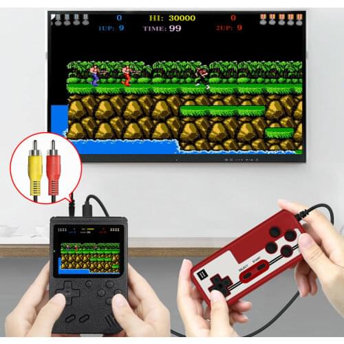 Retro Portable Mini Handheld Video Game Console 8-Bit 3.0 Inch Color LCD Kids Color Game Player Built-in 400 games