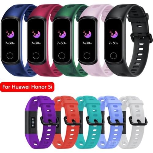 Honor 5i Band Silicone Strap For Huawei Honor Watchband Soft Rubber Women Men Wristband Bracelet Correa Smart Watch Accessories
