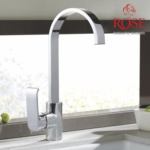 ROSE kitchen faucet, brass, faucet chrome plated kitchen, kitchen faucet, high kitchen faucet R1713