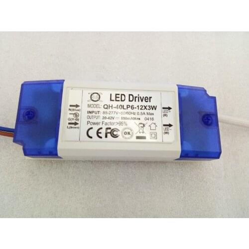 50pcs/lot Led Driver 6-12x3W 20-42V 950mA 18W 20W 25W 27W 30W 36W Power Supply led Lighting transformer Led Driver free shipping