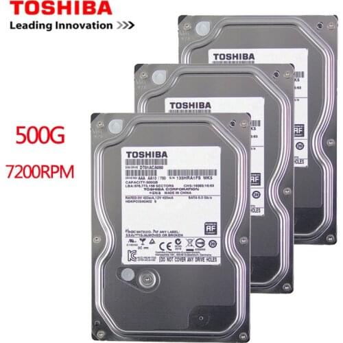 Toshiba 500GB desktop computer hdd 3.5" internal mechanical hard disk SATA3 6Gb/s hard disk 1TB 2TB 5700-7200 RPM buffer