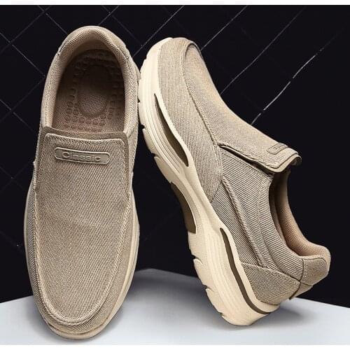 Mens Casual Shoes Canvas Breathable Loafers Men Nice New Male Comfortable Outdoor Walking Shoes Classic Loafers Men Sneakersy98