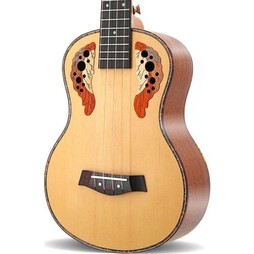 Aiersi Brand 21 Inch Soprano Professional Acoustic Ovation Ukulele 4 String Guitar Musical Instrument Ukelele