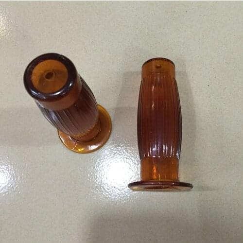 7/8 "& 1" Handle Bar Retro Rubber Motorcycle Bike Vintage Coke Bottle Hand Grip For Harley Truimph Cafe Custom