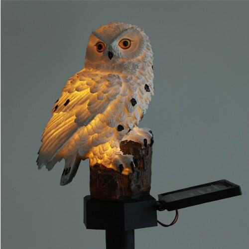 Waterproof Lawn Landscape Solar Garden Light Outdoor Solar Lamp Power Outdoors Solar Lamp Owl LED Parrot Owl Garden Light 5Z