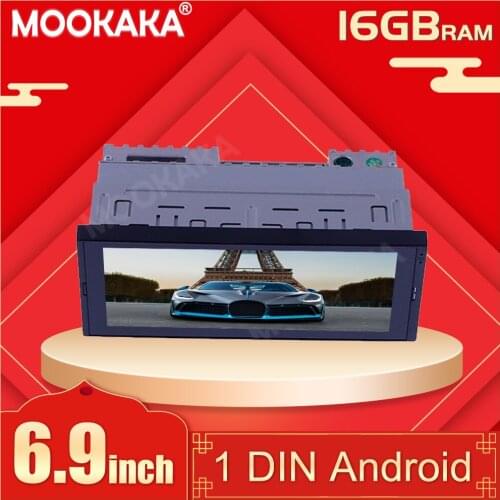 1+16G 6.9‘’Android 10 1din Car Auto Radio GPS Navigation IPS Touch Screen Multimedia Player Universal Camera Audio Video No DVD