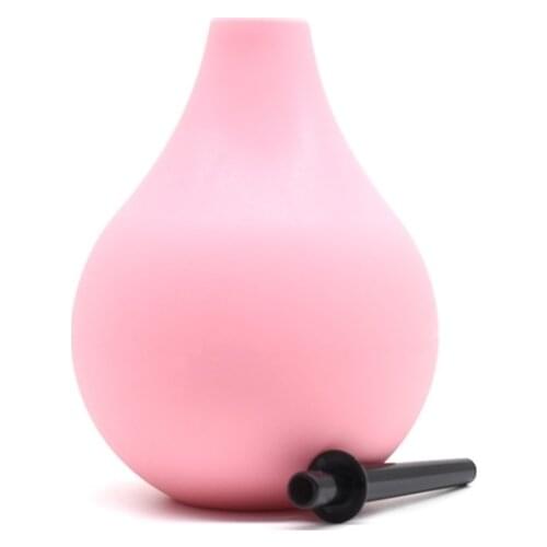 1pc 225ML Pink PortableTravel Silicone Toilet Bidet Shower Buld Ass Cleaner Anus Cleaning Bottle Sex Enema Nozzle Toilet Bidet