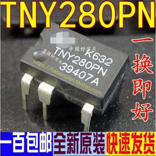 10 pçs/lote New tny280pn tny280p tny280 liquid crystal power chip directly inserted dip-7