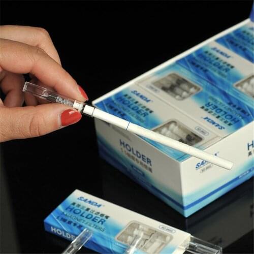 30 Pcs Disposable Cigarette Holder Food Grade Tobacco Tar Filter Magnet Grain Mouthpiece Tips Filtration For 5.5mm Cigarette